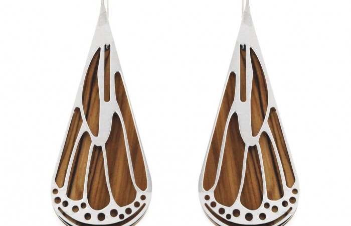 orecchini legno